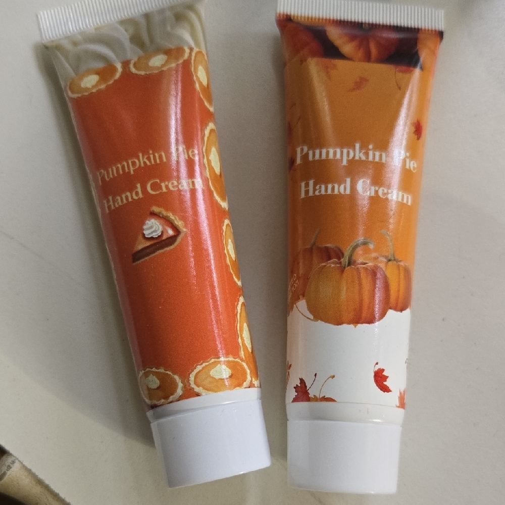 Pumpkin Pie Hand Cream Tube - Orange Fall Scented